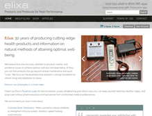 Tablet Screenshot of elixa.com